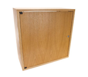 CANFORD ES4142512/O AV WALL CABINET 12U, solid door, 250mm deep, Oak