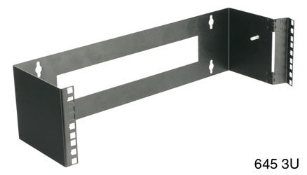 CANFORD ES6450162 HINGED WALL RACK BRACKET 2U, black