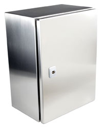 CANFORD ES46632508/S WALL CABINET IP66, 8U, half rack, 210d, profiles 50mm deep, SS 304L