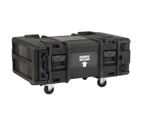 SKB 3SKB-R904U30 ROTO SHOCK RACK CASE 4U, 30-inch depth, 4x castors, black