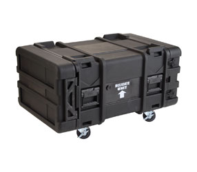 SKB 3SKB-R906U30 ROTO SHOCK RACK CASE 6U, 30-inch depth, 4x castors, black