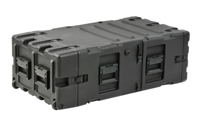 SKB 3RS-5U30-25B STATIC SHOCK RACK CASE 5U, 30-inch depth, 2x integrated wheels, black