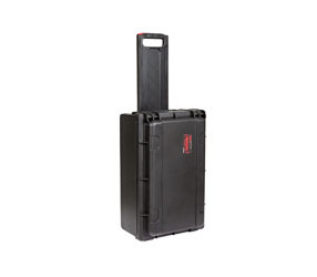 SKB 1SKB-ISF2U STUDIO FLYER CASE 2U, retractable pull handle, TSA approved locking latches