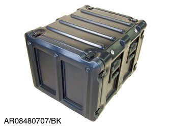 AMAZON AR0848-0707 RACK CASE 8U, 480mm frame depth, 70mm front, 70mm rear, lids, black