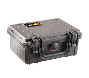 PELI 1150 PROTECTOR CASE Internal dimensions 211x147x95mm, with foam, black