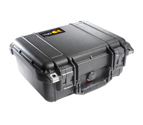 PELI 1400 PROTECTOR CASE Internal dimensions 301x228x131mm, with foam, black