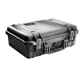 PELI 1500 PROTECTOR CASE Internal dimensions 428x286x155mm, with foam, black