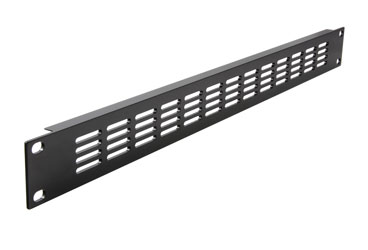 CANFORD RACKVENT Rack ventilation panel 1U, aluminium, slotted, black painted