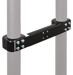 B-TECH BT7862 POLE ADAPTER For twin pole floor stands, black