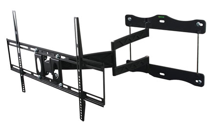 B-TECH BTV514 FLAT SCREEN MOUNT Wall, universal, double arm, tilt, swivel, large, black