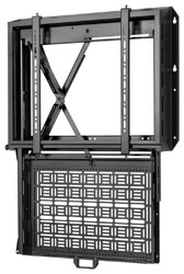 B-TECH BT7885 FLAT SCREEN MOUNT Wall, with pull-down AV tray, up to VESA 600x400, black