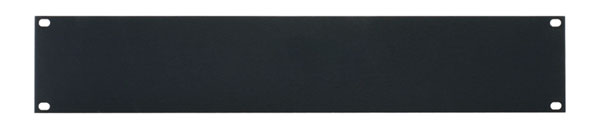 CANFORD RACK PANEL BLANK, FULL WIDTH 2U Flat aluminium, black anodised