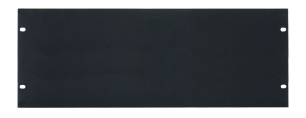 CANFORD RACK PANEL BLANK, FULL WIDTH 4U Flat aluminium, black anodised