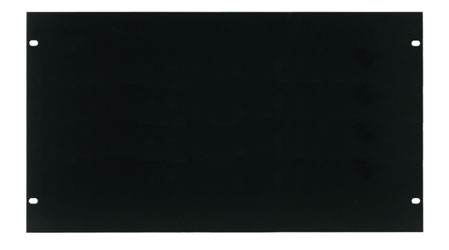 CANFORD RACK PANEL BLANK, FULL WIDTH 6U Flat aluminium, black painted