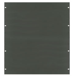 CANFORD RACK PANEL BLANK, FULL WIDTH 12U Steel, dark grey