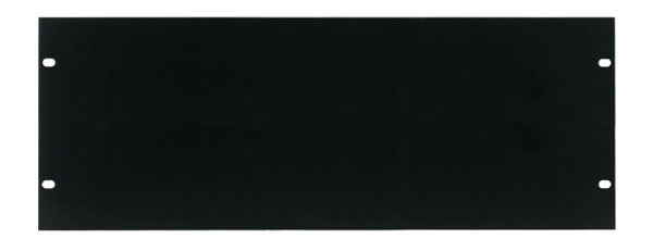 CANFORD RACK PANEL BLANK, FULL WIDTH 4U Steel, black painted