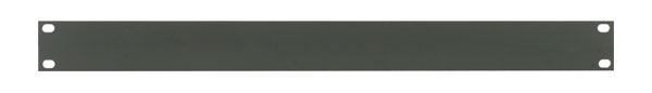 CANFORD RACK PANEL BLANK, FULL WIDTH 1U Extruded aluminium, dark grey
