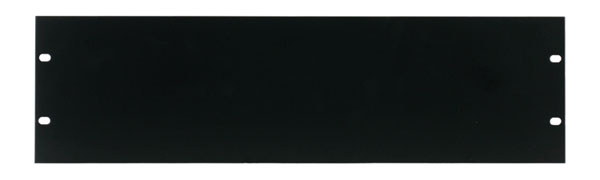 CANFORD RACK PANEL BLANK, FULL WIDTH 3U Extruded aluminium, black painted