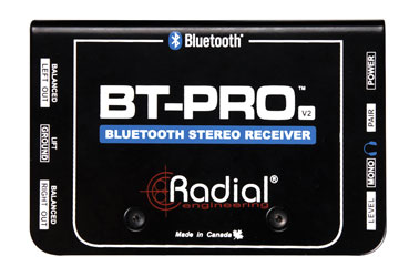 RADIAL BT-PRO V2 DI BOX Active, stereo, Bluetooth input