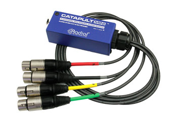 RADIAL CATAPULT MINI TX AUDIO EXTENDER Compact, 4-channel, analogue over Cat5/6, transmitter