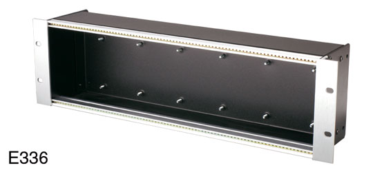 EMO E336 MOUNTING FRAME For up to 6x E335 panel mounting microphone splitter, 3U rackmount