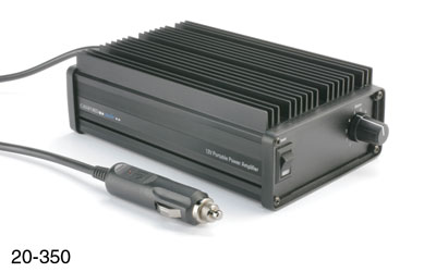 CANFORD 12V PORTABLE POWER AMPLIFIER 22W/4, 35W/2, 12V DC, black