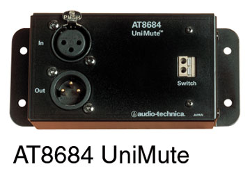 AUDIO-TECHNICA AT8684 UNIMUTE Microphone attenuator, switched