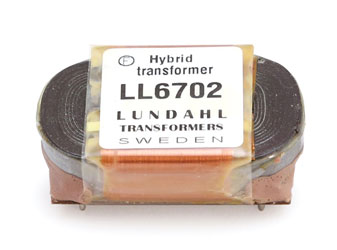 LUNDAHL LL6702 TRANSFORMER Analogue audio, for use in pairs to make hybrid transformer