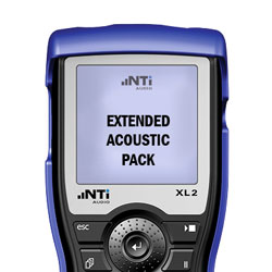 NTI EXTENDED ACOUSTIC PACK OPTION Firmware for XL2 analyser