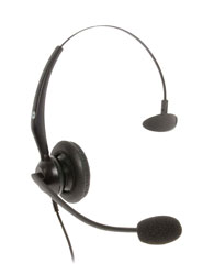 CONTACTA RJ11 1 HEADSET Single ear, electret microphone, RJ11 connector