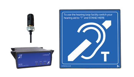 CONTACTA IL-K300-45-00 LOOP AMPLIFIER SYSTEM Above counter kit, with STS-M74 Discreet microphone