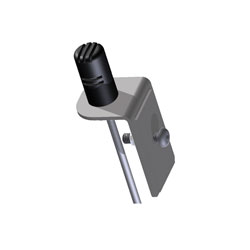 CONTACTA STS-M74-02 MICROPHONE Discreet, cardioid, with right-angled bracket, grey