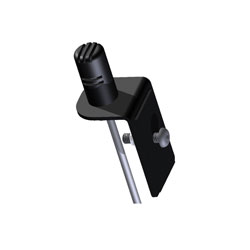 CONTACTA STS-M74-02-B MICROPHONE Discreet, cardioid, with right-angled bracket, black