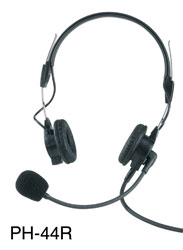 RTS PH-44R Dual muff headset, XLR 4-pin male