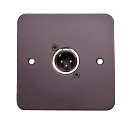 TECPRO WP965 Wallplate single circuit XLR 3 pin male
