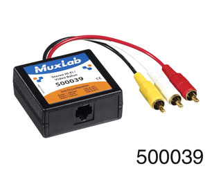 MUXLAB 500039 STEREO HI-FI VIDEO BALUN 3x male RCA, RJ45