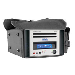 NEAL 9221P PORTABLE DUAL CD INTERVIEW RECORDER With microphones