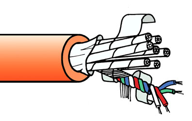 CANFORD SQM-LFH CABLE 8 quads,Orange