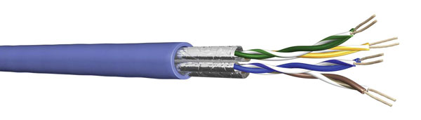 DRAKA CATEGORY 6A CABLE U/FTP (UC500 S23) LFH Dca (s2 d2 a1), Blue