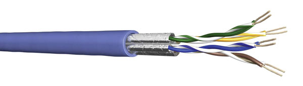 DRAKA CATEGORY 6A CABLE U/FTP (UC500 S23) LFH Cca (s1a d1 a1), Blue