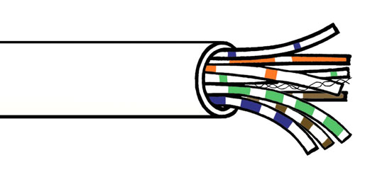 TELECOM CABLE CW1700, 4 pair