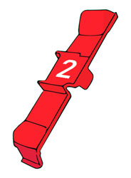 RETROFIT CABLE MARKERS PC36.2, red (strip of 32)