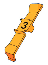 RETROFIT CABLE MARKERS PC36.3, orange (strip of 32)