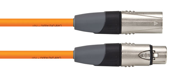 CANFORD CONNECT CABLE XLR3F-XLR3M-HST-1m, Orange
