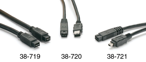 FIREWIRE IEEE1394B CABLE Type B male - Type 1 male, 2 metres