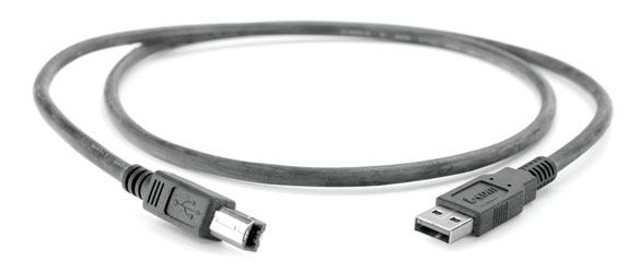 USB CABLE 2.0, Type A male - Type B male, LFH, 3 metre