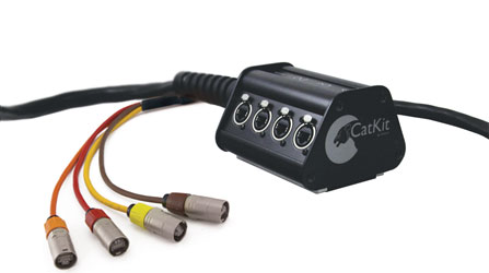 CANFORD CATKIT ETHERCON STAGEBOX 4-way, Flexible grade cable to 4x Ethercon breakout, 50 metres