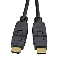 HDMI CABLE High speed with Ethernet, swivel and rotate plugs, 3 metres