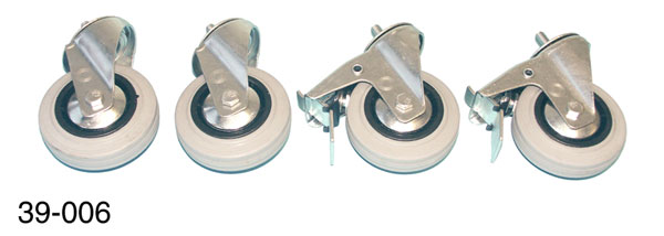 LOCKING WHEEL SET For cable de-reeler and de-coiler
