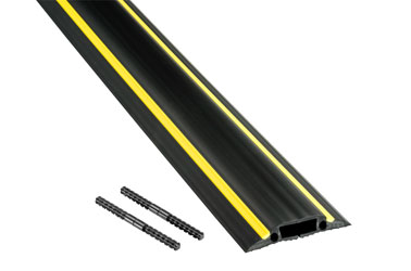 D-LINE FC83H/9M MEDIUM DUTY FLOOR CABLE PROTECTOR 1-channel, 9000x83x14mm, black/yellow